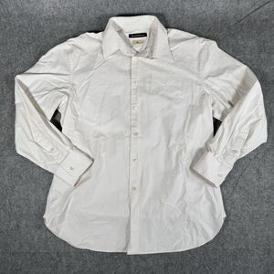 John Varvatos USA Button Up Shirt Mens Long Sleeve White Casual Size 16 Regular